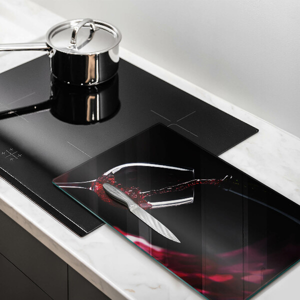 Chopping board glass Red wine glass