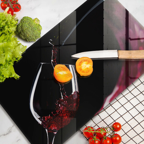Chopping board glass Red wine glass