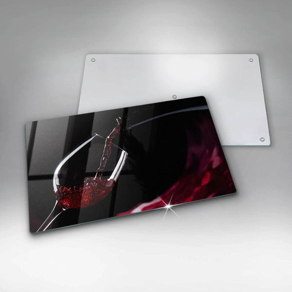 Chopping board glass Red wine glass
