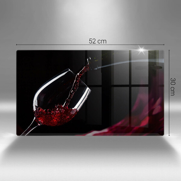 Chopping board glass Red wine glass