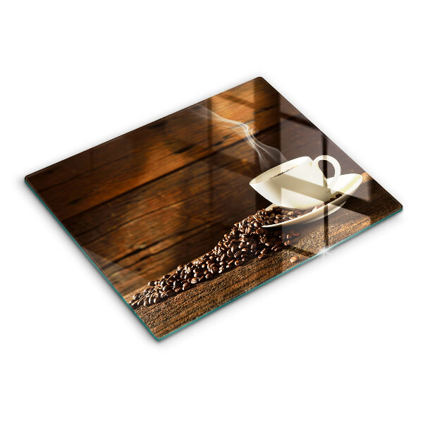 Chopping board glass Coffee cup wood