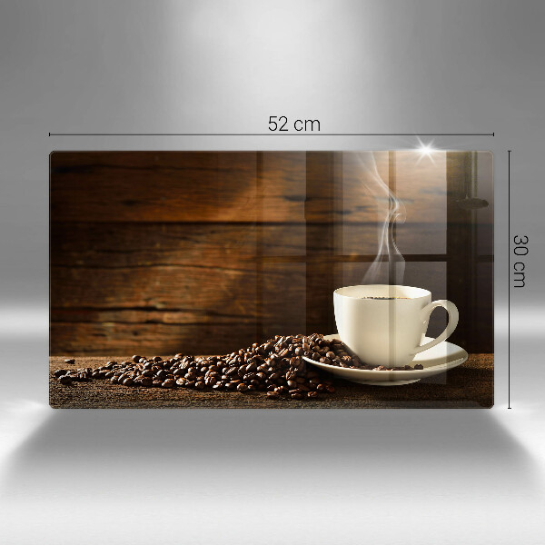 Chopping board glass Coffee cup wood