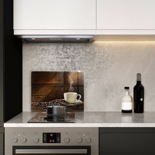 Chopping board glass Coffee cup wood