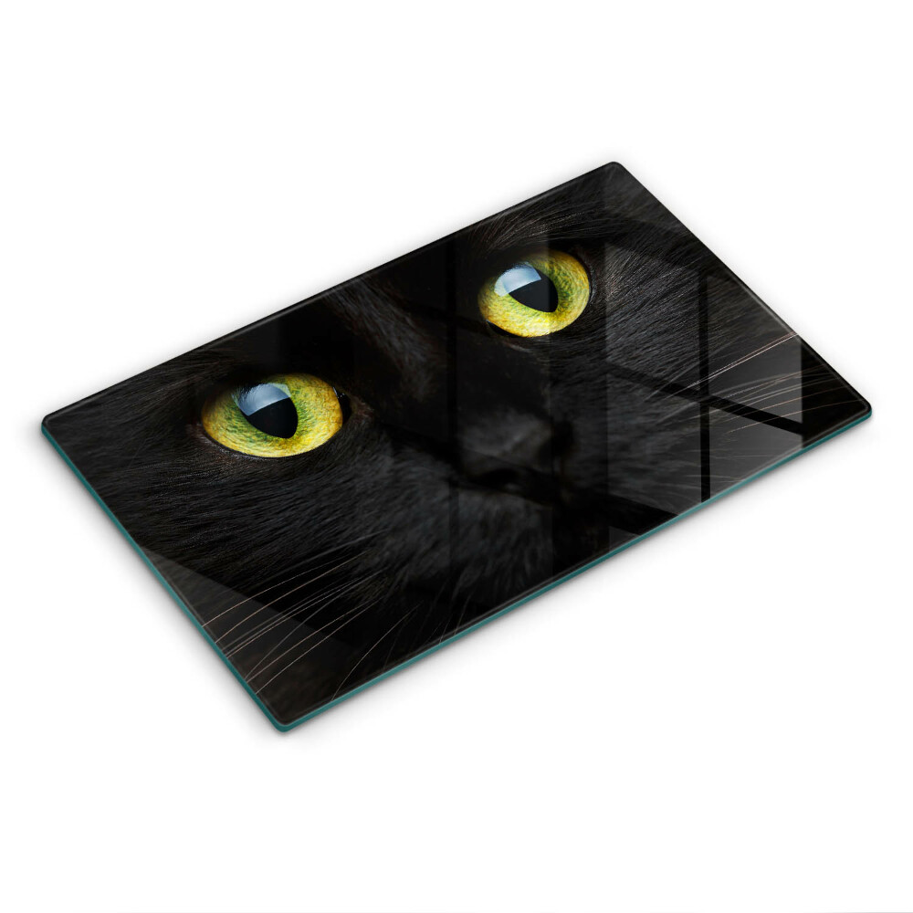 Chopping board glass Animal cat eyes