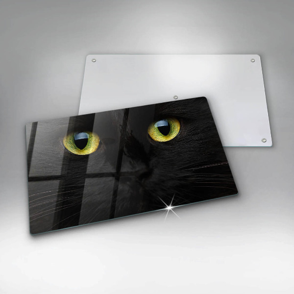 Chopping board glass Animal cat eyes