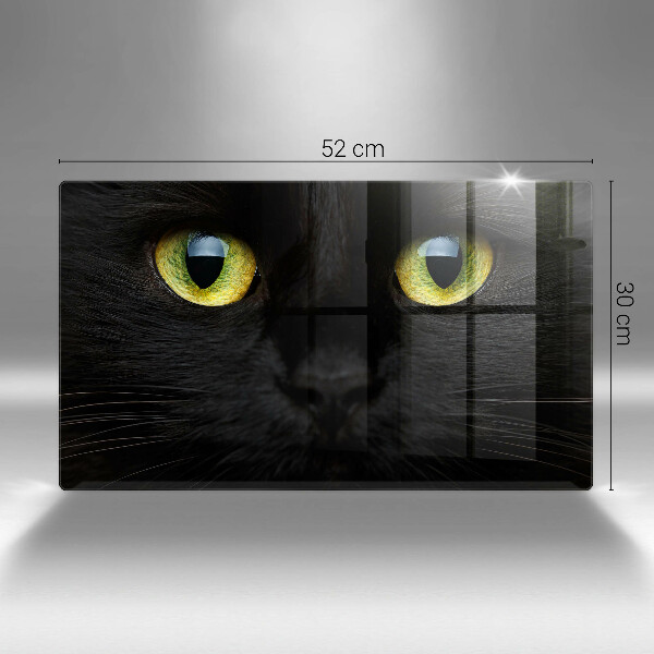 Chopping board glass Animal cat eyes