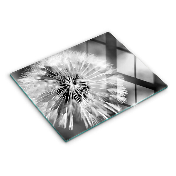 Chopping board glass Delicate dandelion