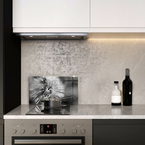 Chopping board glass Delicate dandelion