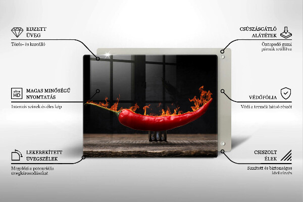 Chopping board Hot chili pepper