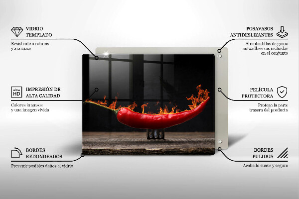 Chopping board Hot chili pepper