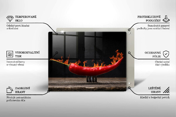 Chopping board Hot chili pepper