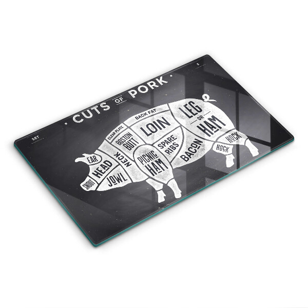 Chopping board Pork pig meat