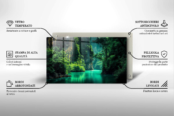 Chopping board Laguna landscape