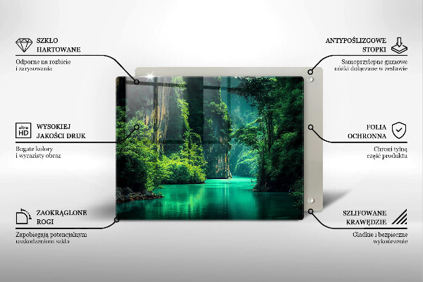 Chopping board Laguna landscape