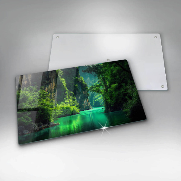 Chopping board Laguna landscape