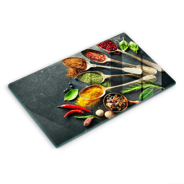 Chopping board glass Kitchen spices