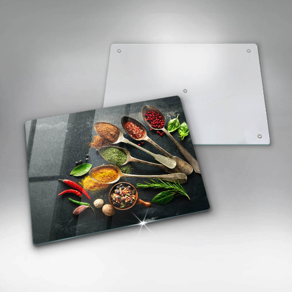 Chopping board glass Kitchen spices