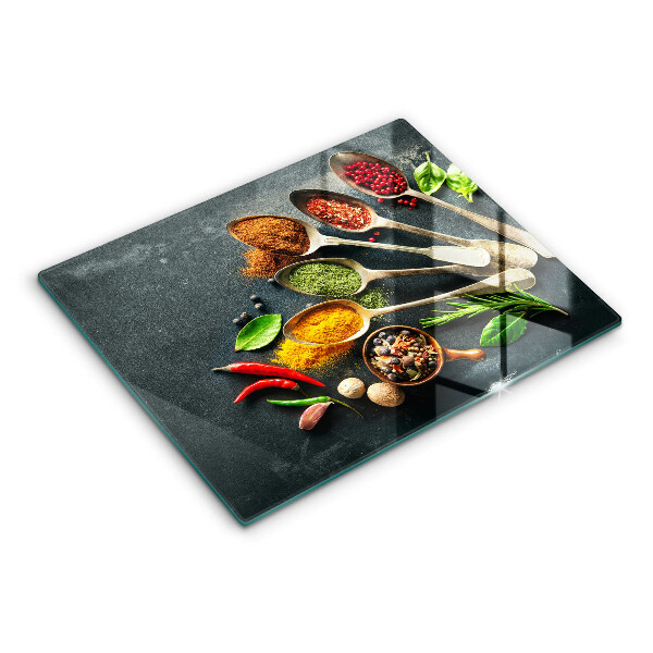 Chopping board glass Kitchen spices