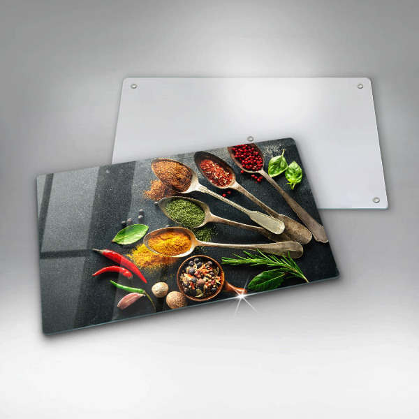 Chopping board glass Kitchen spices