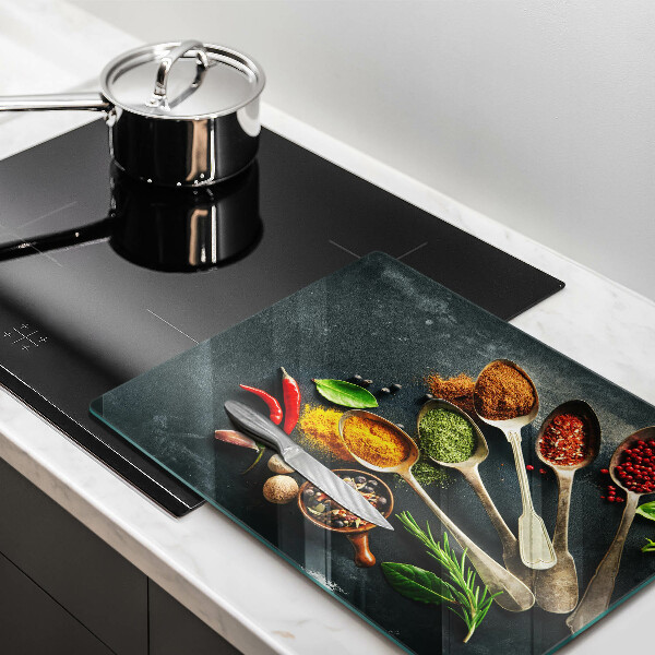 Chopping board glass Kitchen spices