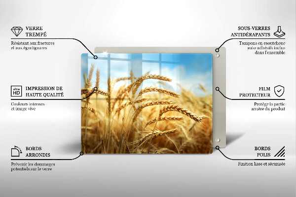 Chopping board Cereals in the field