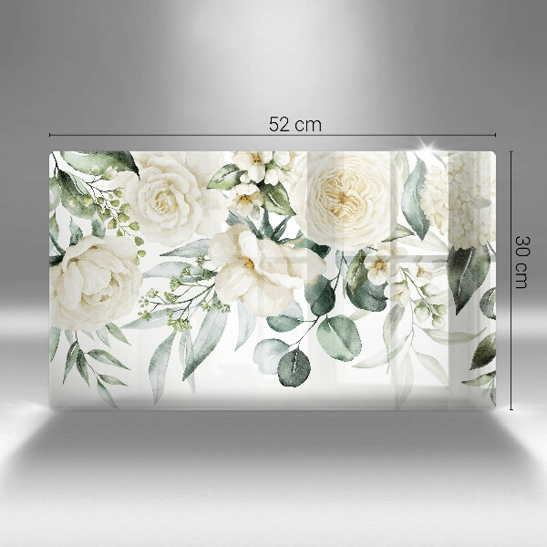 Chopping board Watercolor flowers