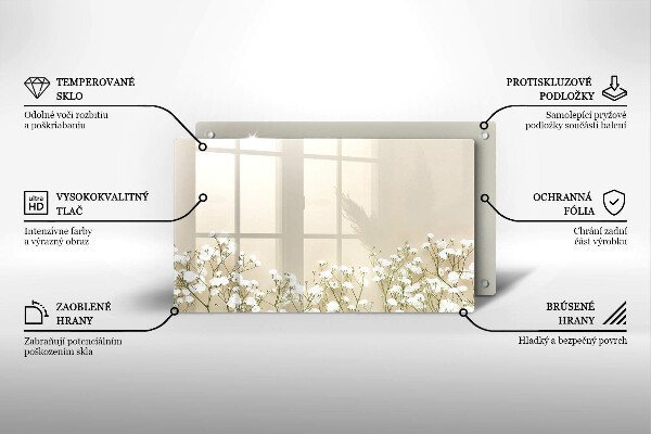 Chopping board Boho flowers