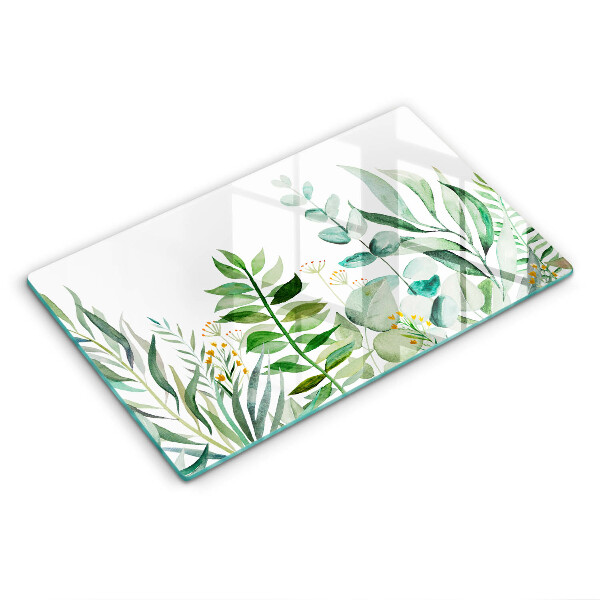 Chopping board Plant leaves illustration