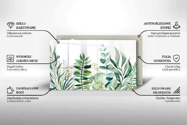 Chopping board Plant leaves illustration