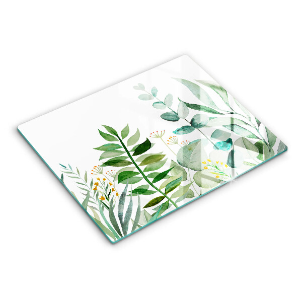 Chopping board Plant leaves illustration