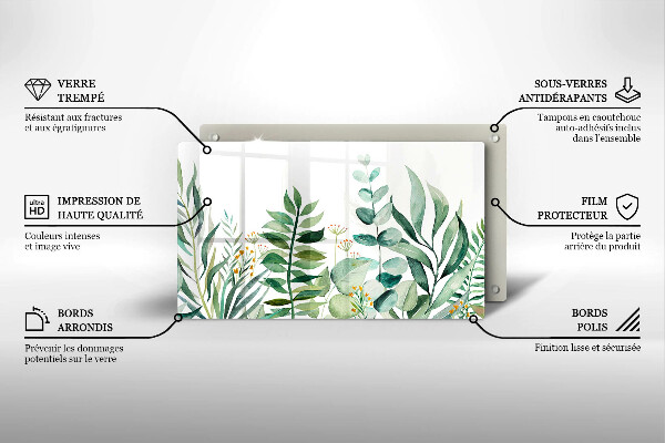 Chopping board Plant leaves illustration