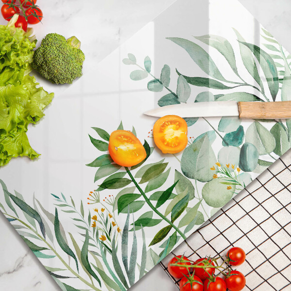 Chopping board Plant leaves illustration