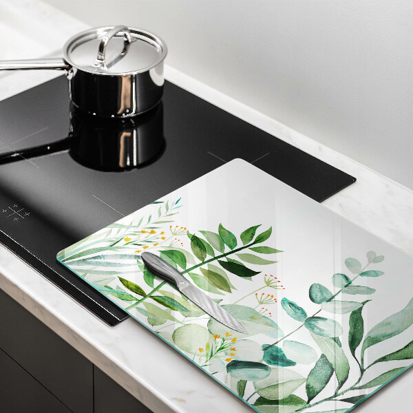 Chopping board Plant leaves illustration