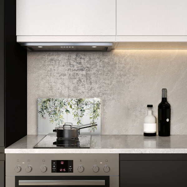 Chopping board Decorative leaves and flowers