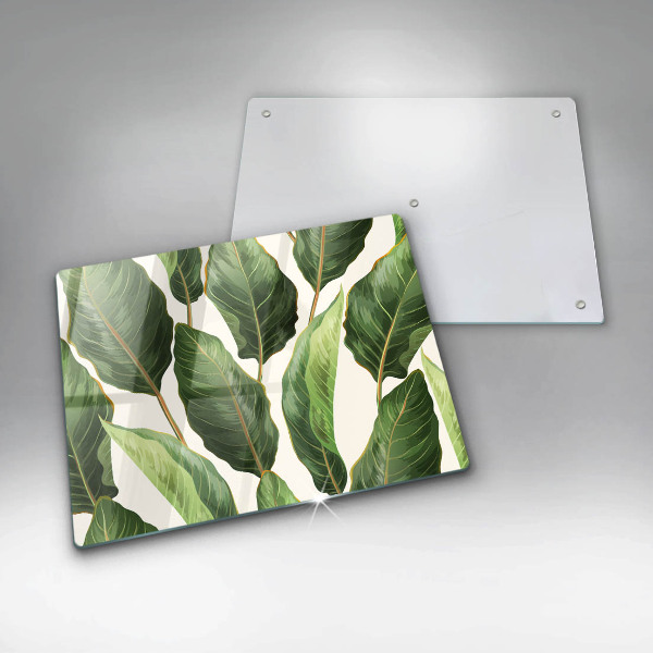 Chopping board Banana leaves