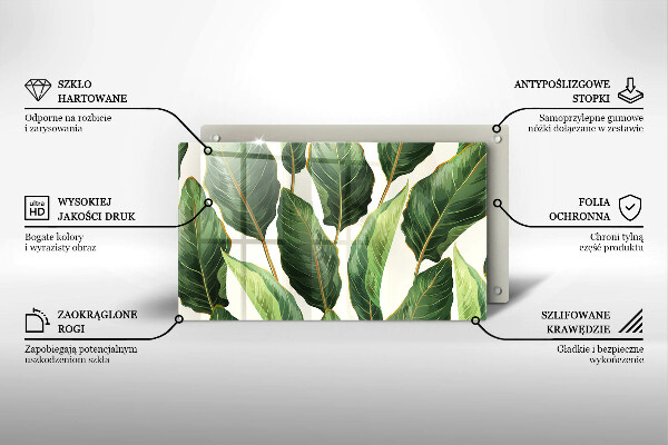 Chopping board Banana leaves