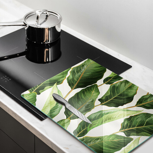 Chopping board Banana leaves