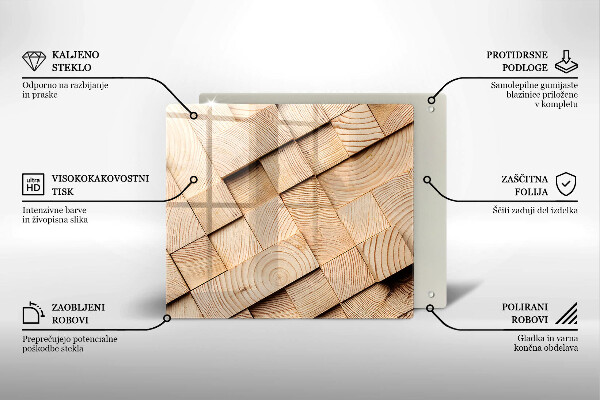 Chopping board Wooden squares