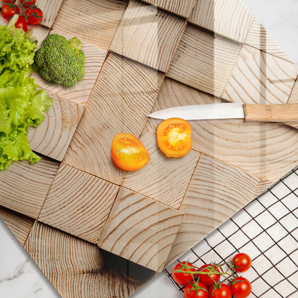 Chopping board Wooden squares