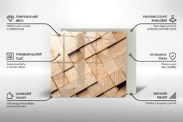 Chopping board Wooden squares