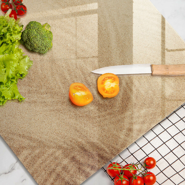 Chopping board Beach sand and holidays