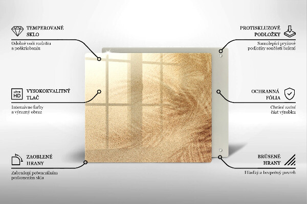 Chopping board Beach sand and holidays