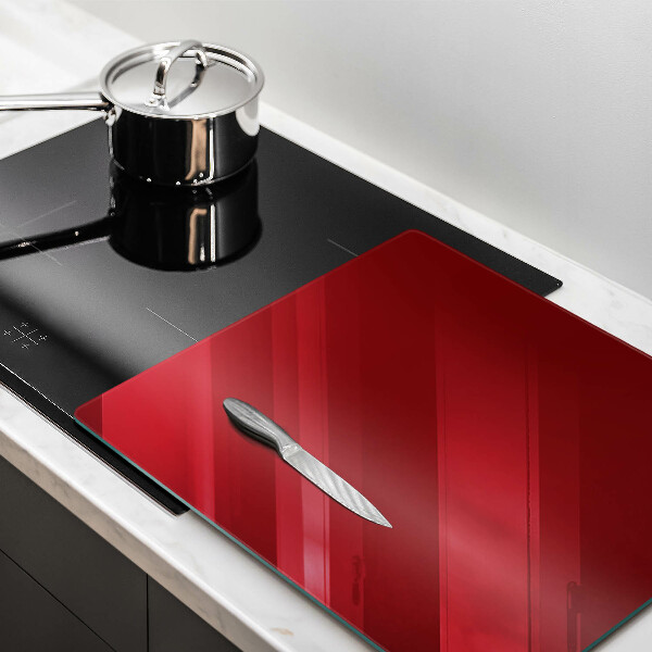 Glass worktop protector Red colour