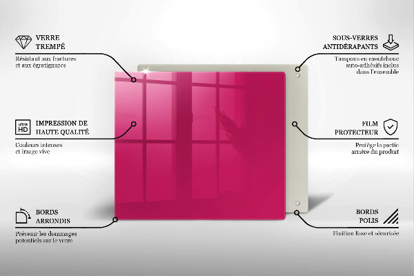 Large worktop saver Pink color