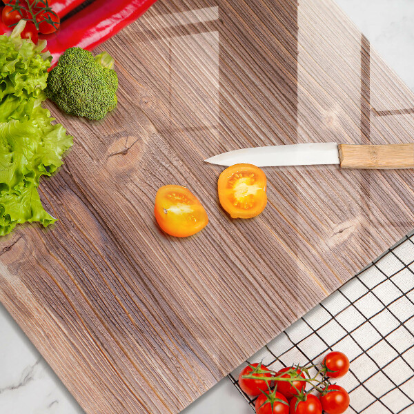 Chopping board Chili peppers on wood