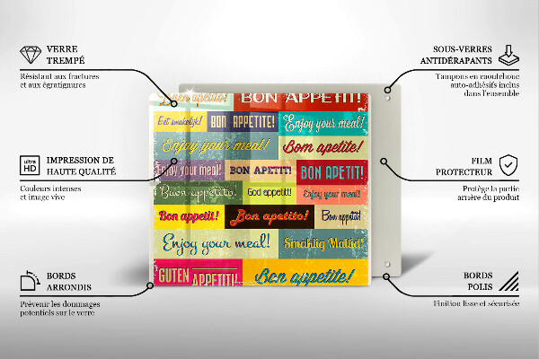 Chopping board Enjoy your meal transcriptions