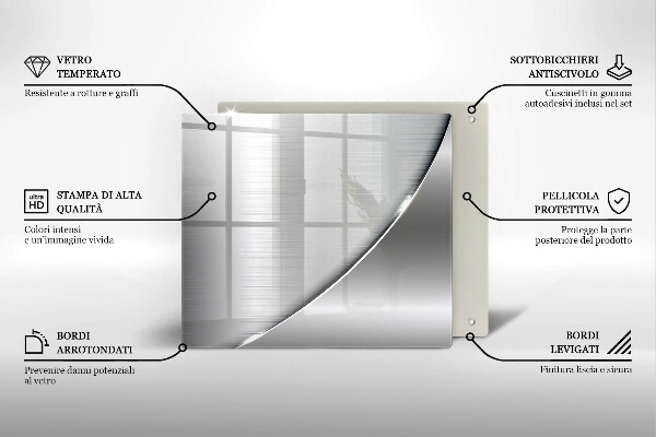 Chopping board Metal shapes