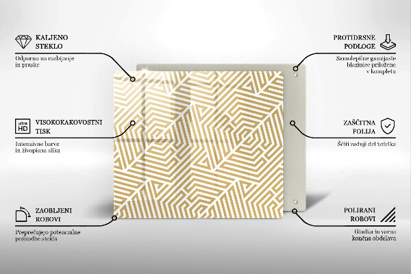 Chopping board Geometric lines