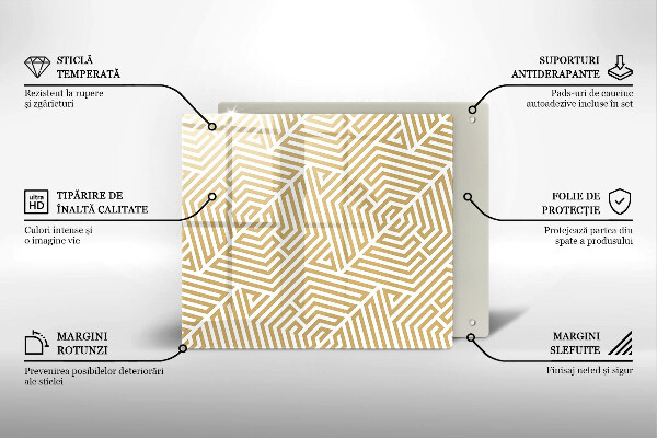 Chopping board Geometric lines