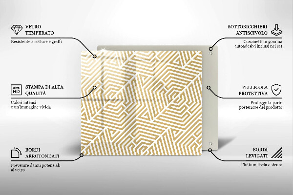 Chopping board Geometric lines